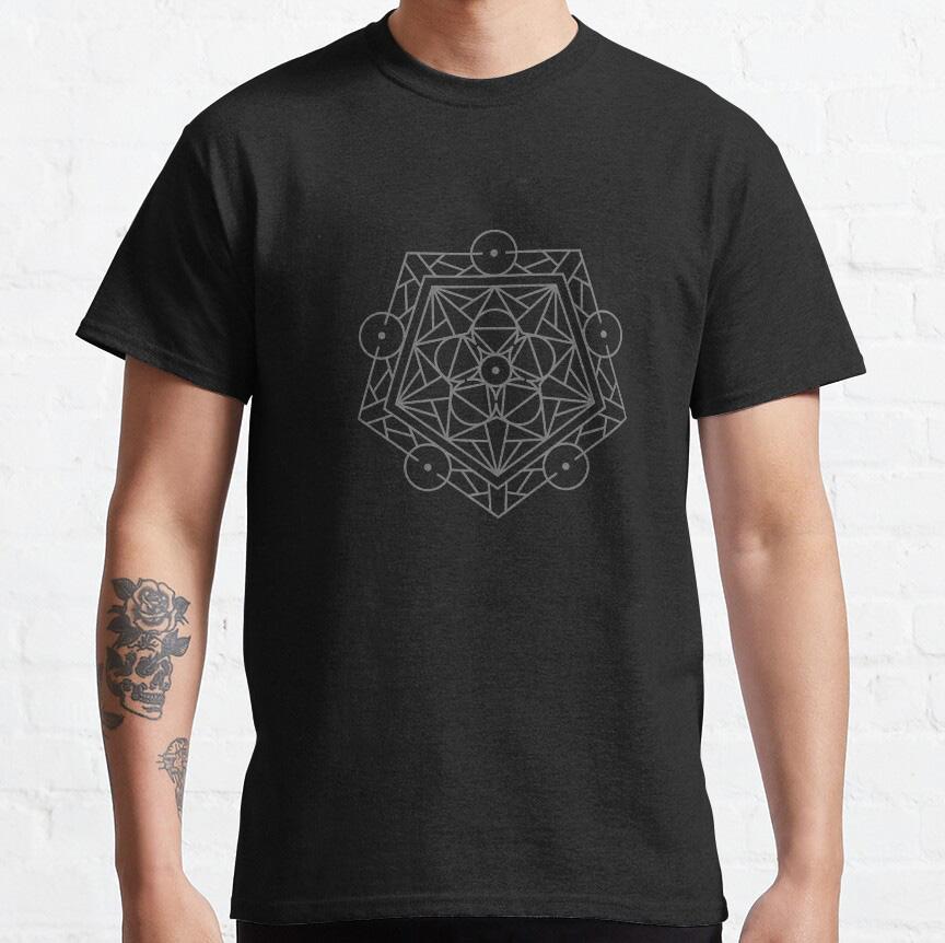 Aum Mandala Sacred Geometry T-Shirt for Men Spiritual Magic Zen Symbol 100% Cotton Printed T Shirt for Man Plus Size Clothing