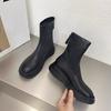 Season platform boots women's Martin boots white women's shoes skinny boots women's cotton shoes velvet women's short boots