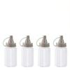 8Pcs for Outdoor Camping Picnic BBQ Portable PP Sauce Squeeze Bottles Mini Translucent Condiment Jars Leakproof