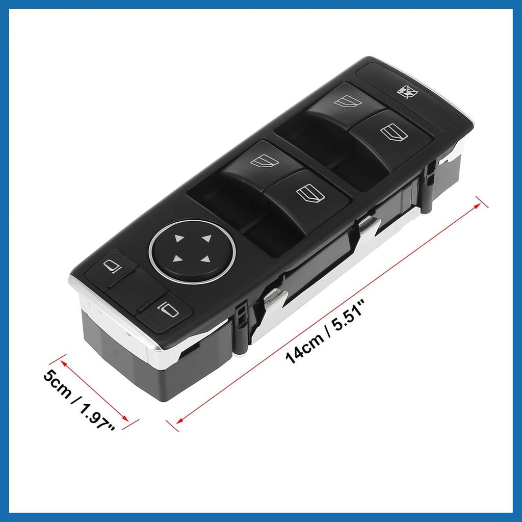 Master Driver Side Power Window Switch No.1669054300 with Tool Window Control Switch for Mercedes-Benz CLA45 for AMG 2014-2017
