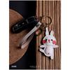 Porte-clés de voiture en cuir véritable fait main par Happy Rabbit créatif et personnalisé accessoire simple pour sac cadeau