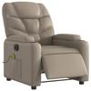 VidaXL Fauteuil de Massage Inclinable Électrique, Chaise de Relaxation avec Dossier et Repose-pied Réglables, Siège de 3204657