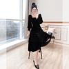 French Evening Dress Women's New Black Temperament Light Luxury Host Dress Can Usually Be Worn