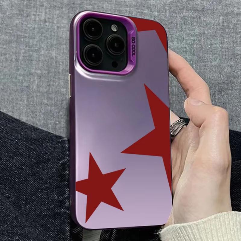 Minimalist Red Star Pattern Phone Case For Xiaomi Mi 15 T Pro 14T 13T 12T Mi 17 Pro 15 14 13 12 11 Lite 5G Shockproof Back Cover