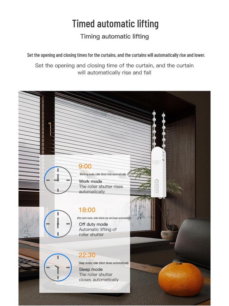 Smart Bluetooth Zigbee Roller Blind Motor with Tuya Remote Control