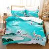 Deer Duvet Cover Set Wild Forest Animal Bedding Set Natural Bedclothes Kids Teens Double Queen King Size Polyester Quilt Cover