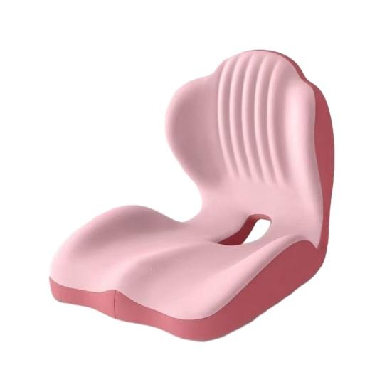 Cuscino Ergonomico per Seduta con Supporto Lombare, Cuscino Traspirante per Sedia da Ufficio per Schiena e Glutei, Cuscino per Seduta in Schiuma Viscoelastica ad Alta Densità per Auto Casa