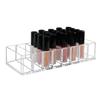 Transparent 8-compartment Large Powder Compact Box, Lipstick and Eyeshadow Cushion Powder Puff, Desktop Organization, Cosmetics Storage Box