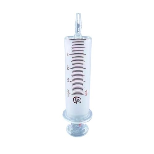 Glass Syringe Glass Enema Sausage Device Large Diameter Glass Sample Extraction Injector 150ml/200ml/300ml/500ml (300ml)