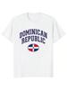 Dominican Republic Flag Fashion Creative Loose Short Sleeve T-Shirt Summer  Unisex Shirt Graphic Oversized Cotton T-Shirt