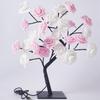 USB LED Cherry Blossom Crystal Tree Lamp for Room Decoration - Rose Flower Light with Colorful Simulated Lights