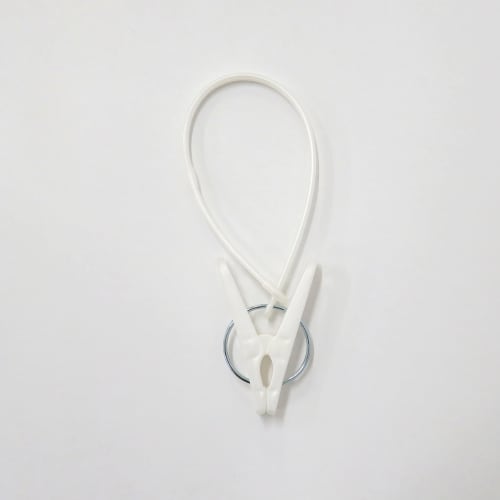 Towa Sangyo Neosul Clothespins with String, White/Blue, Approx. 3.5 X 1.2 X 12cm, Pack of 12