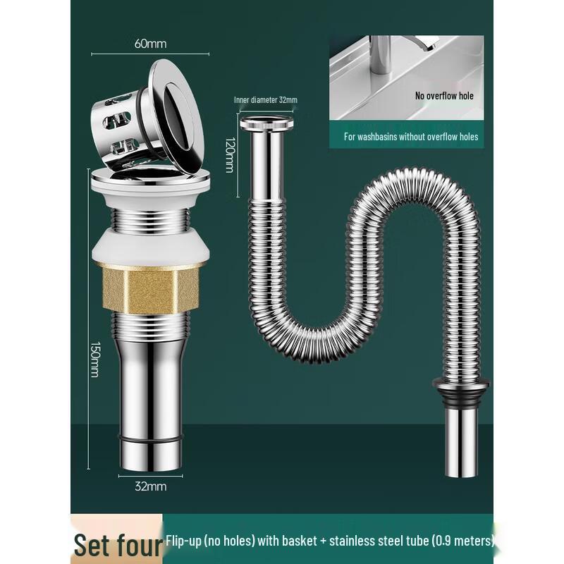 Handunyou Washbasin Drain Pipe Kit