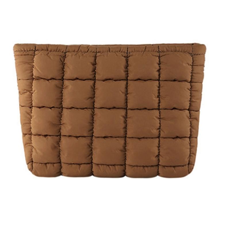 Stylish Pleated Handbag And Cosmetic Pouch For Women Practical Makeup Bag Suitable For Parties And Everyday Use