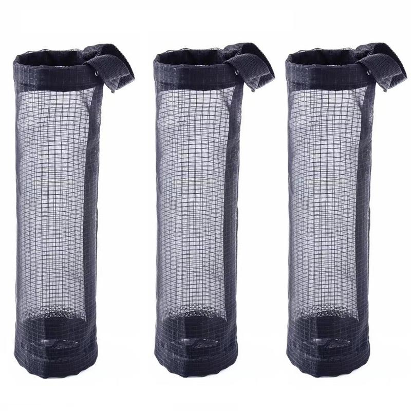 Wall Mounted Trash Bag Storage Bags Home Kitchen Mesh Dispenser Organizer Garbage Bags Home Kitchen Storage