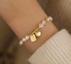 Natural Freshwater Pearl Bracelet with Heart Charm - Elegant, Versatile, 2024 Trend Jewelry for Women