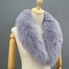 Women Real Fox Racoon Fur Long Scarf /raccoon Fur