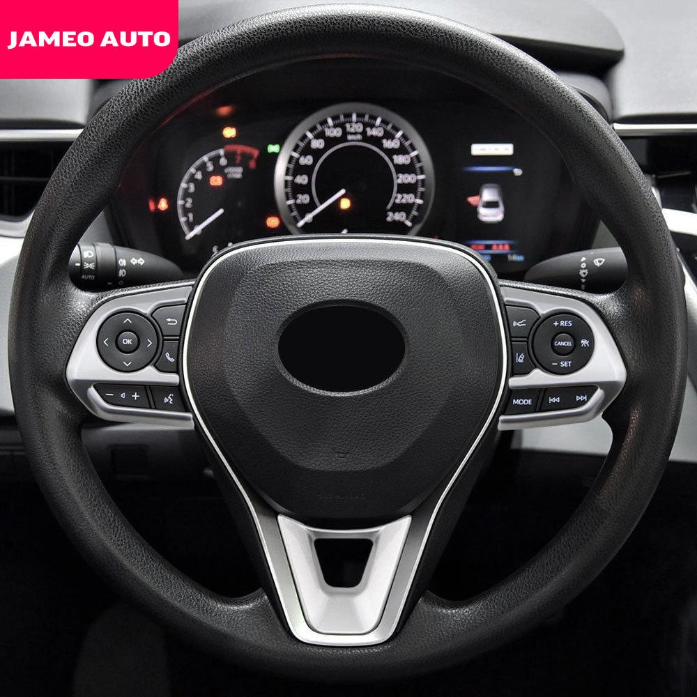 ABS Car Steering Wheel Button Panel Trim Sequins for Toyota RAV4 RAV 4 Corolla Avalon 2019 2020 2021 2022