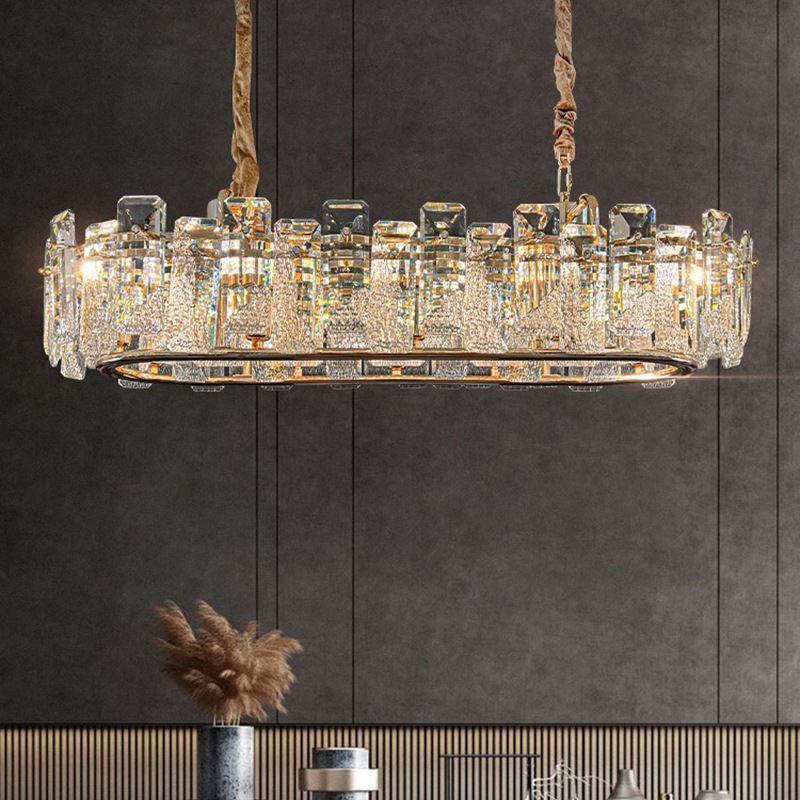 2025 Modern Minimalist Crystal Chandelier for Living Room, Bedroom & Dining