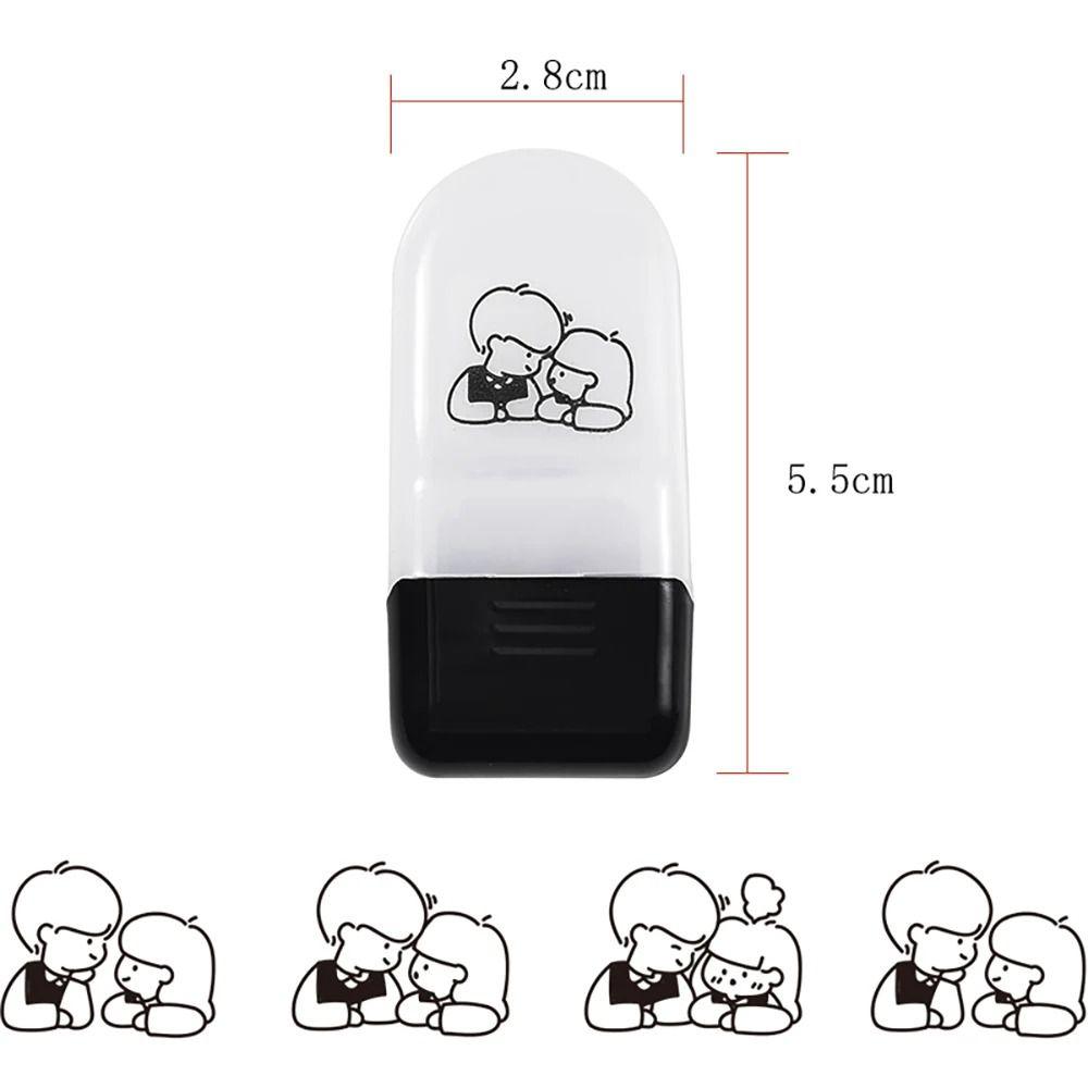 Creative Cartoon Pattern Rolling Flower Seal Lace Band Funny Rolling Ink Pad DIY Drawing Tool Stamp Seal