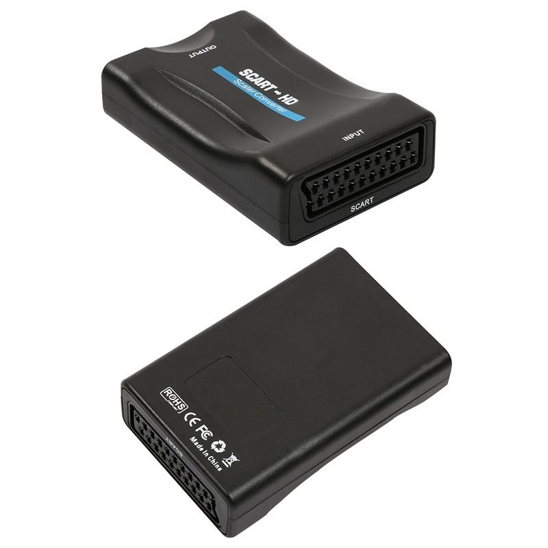 HD Video SCART to HDMI Converter & TV Adapter Switch