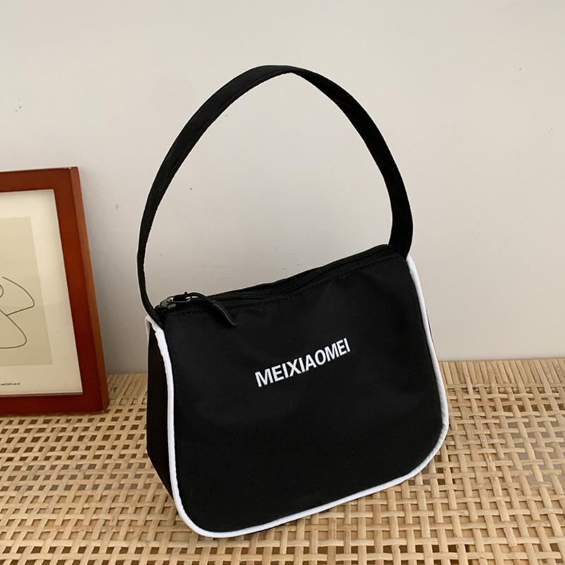 Nylonowe małe torby na ramię dla kobiet, casualowe, klasyczne, dzikie, damskie, torebki, proste, mini, kopertówki, damskie, torby pod pachami