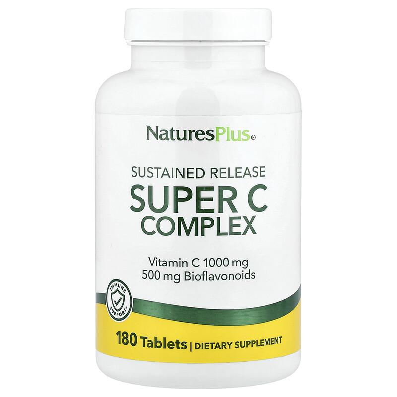 Super C Complex, Sustained Release, 180 Tablets