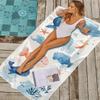 Entzückendes Strandtuch mit Meeresmotiv - Superweiche, schnelltrocknende Mikrofaser, Großes rechteckiges Badetuch für s, Lebendige Aquarellfarben