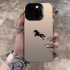 Jumping Horse Pattern Design IMD Phone Case For iPhone 16 Pro Max 15 14 13 12 11 16E 17 Air X XR XS Max 7 8 Plus Hard Cover