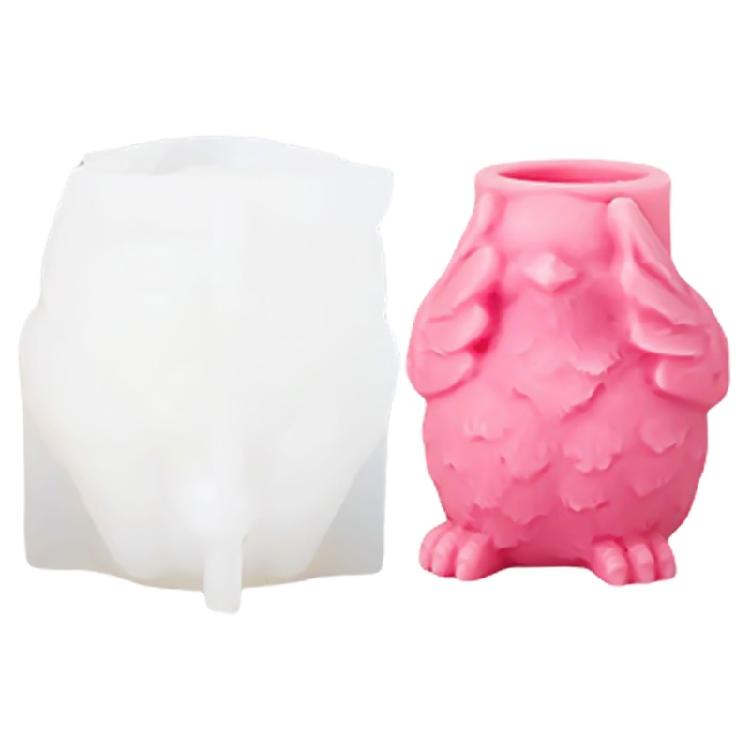 Silicone Candle Holder Molds Craft Supplies for Enthusiasts Round Concrete Silicone Set for Pillar and Tealight Candle