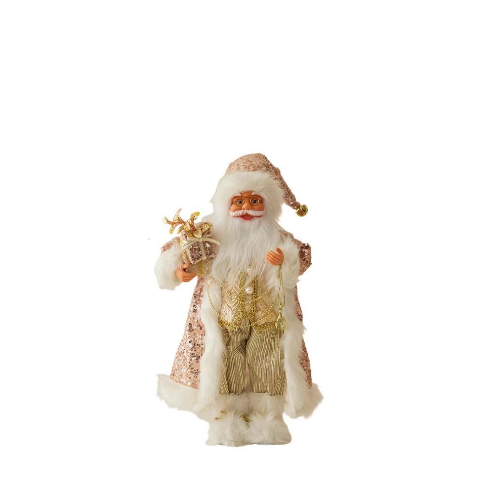 Standing Santa Claus  Statue Ornaments 30/45cm Santa Claus Toy Santa Claus Doll  Mall