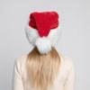Christmas Santa Hat Red Thick Large Fluffy Hats for Adults Men Women Warm Ski Hat Christmas Party Santa Cosplay Holiday