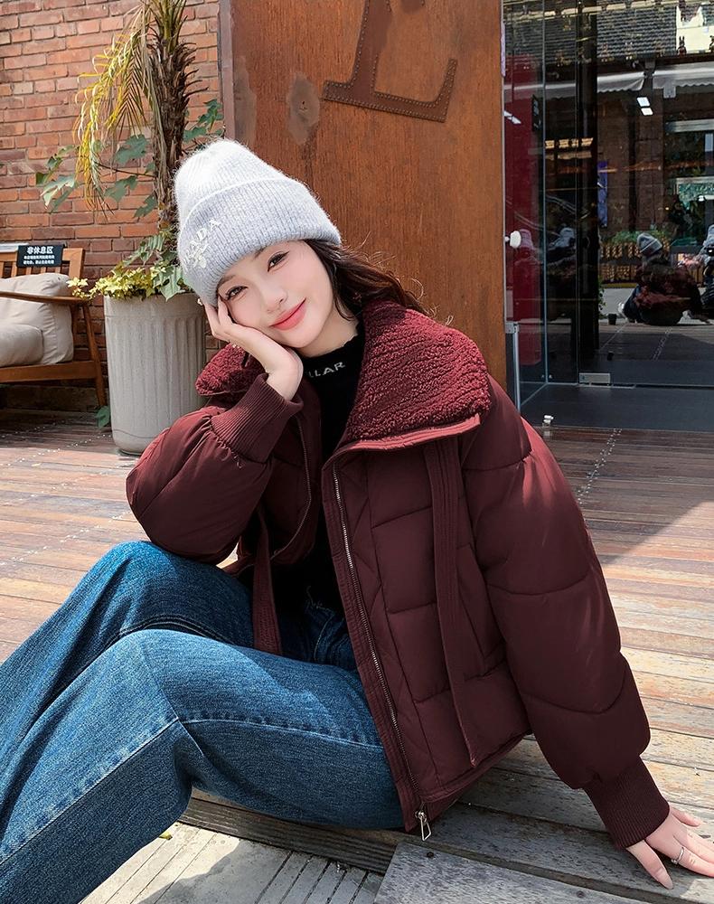 Women's Winter Thick Warm Down Jacket with Large Lapel