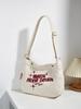 New Minimalist and Stylish Multifunctial Sports Style Canvas Shoulder Bag Suitable for Daily Shopping and Friend Gatherings