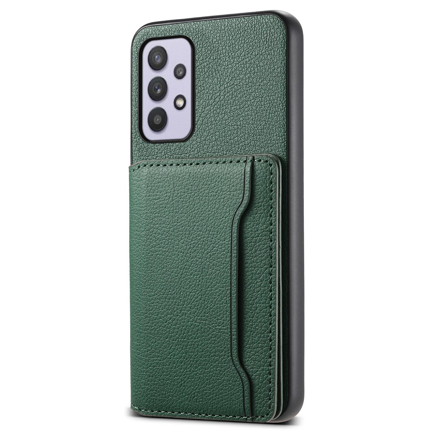 

Чохол для Samsung Galaxy A32 5G з 5 слотами для карток, підставкою, протиударний чохол для телефону Green