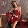 Sex Underwear Guochao Antique Hanfu Perspective Belly Pocket Fun Pure Passion Light Yarn Hanfu Temptation