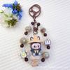 Flocking Wizard Cute Grain Mobile Phone Chain Keychain Bag Doll Pendant Accessories