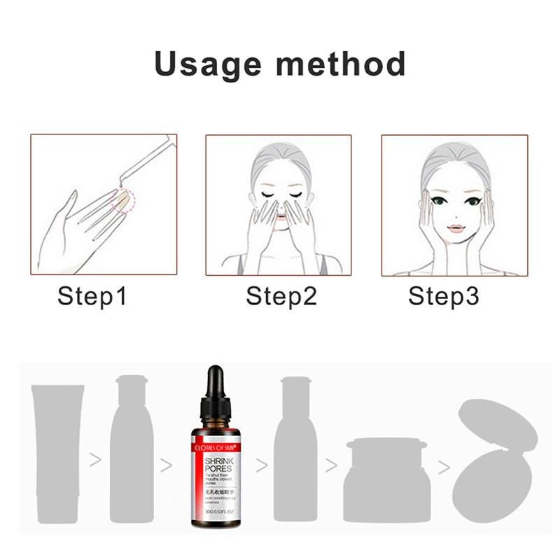 1pc Blueberry Essence Acid Skin Care Facial Liquid Whitening Moisturizing Shrink Pores Cream