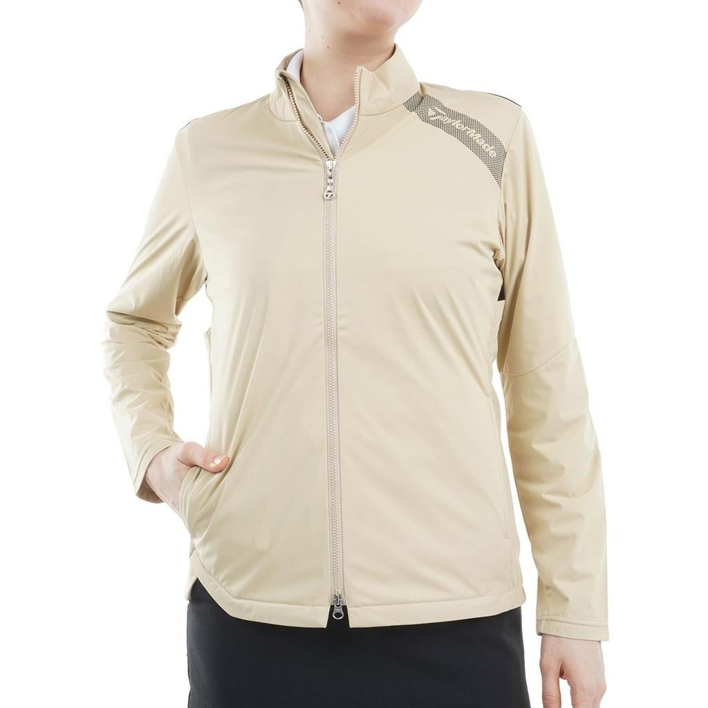 TaylorMade Double-Layer Wind Jacket, Beige, Size Small, Women's, 2024FW UN385