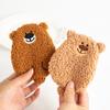 Kawaii Bear Plush Coin Bags Purse For Women Girls Pocket Money Pouch Students Mini Id Credit Card Holder Earphone Storage Bag