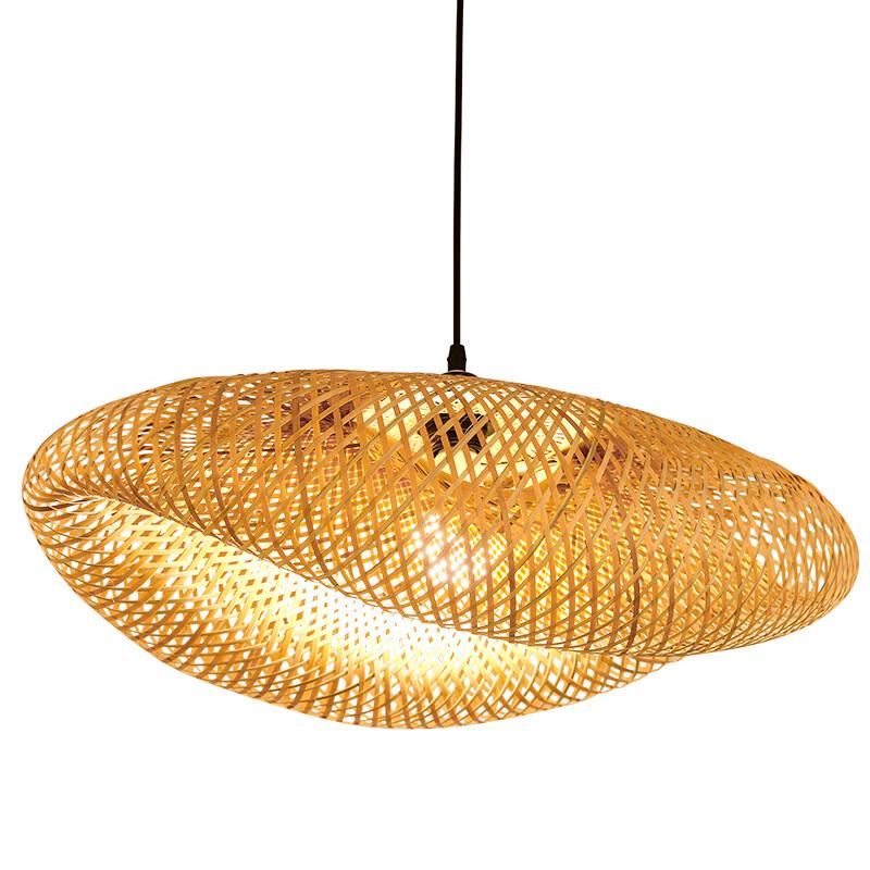 Ręcznie pleciony bambusowy zwis w stylu chińskim