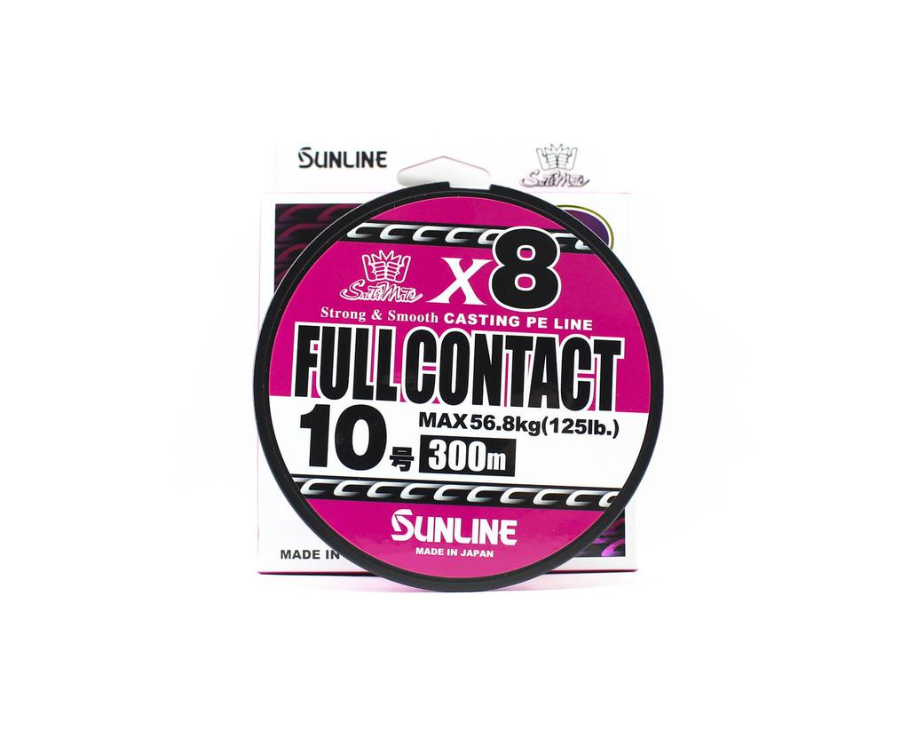 Sunline PE Line X8 Full Contact Casting 300m PE 10 125lb Růžová (5841)
