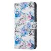 Luxury Floral & Butterfly Printed Phone Case for iPhone/Samsung Wallet Case with 3 Card Slots + Cash Pocket Kickstand Vegan Leather Flip Cover