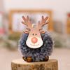 And Festive Cozy Large Wool Felt Reindeer Ornament With Charming Wooden Antlers