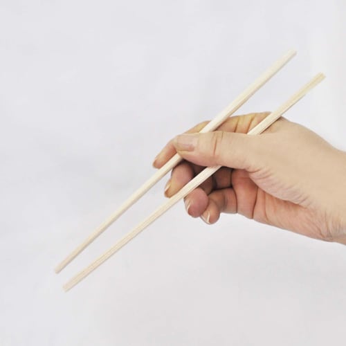Yamato Bussan Love Green Genroku Chopsticks, 100 Pairs In a Bag, 1.2cm Wide X 20cm Long, Commercial Use, Product Number 20056