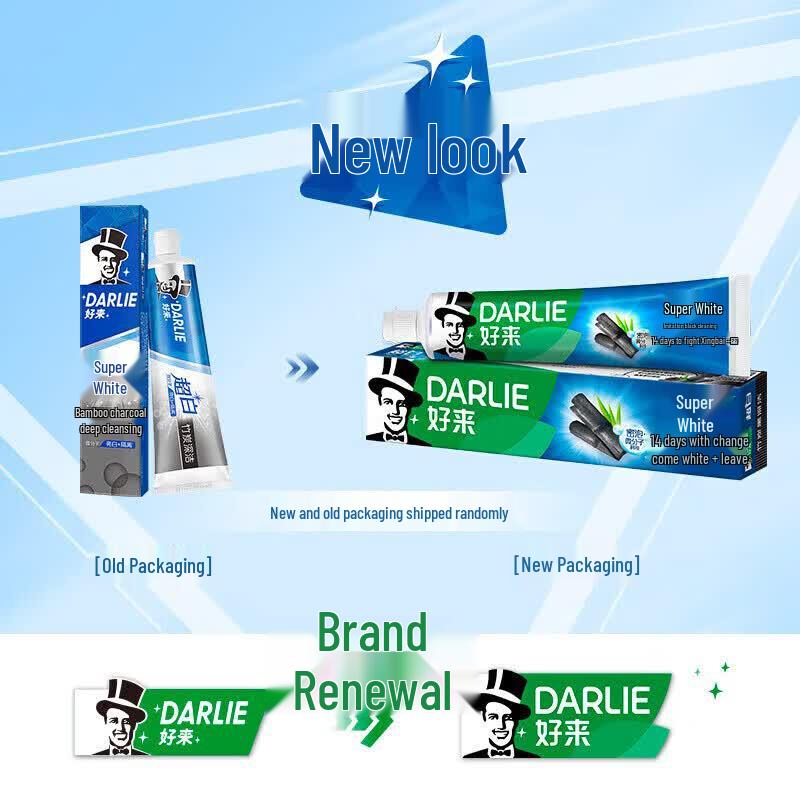 Darlie Whitening & Charcoal Toothpaste Set with Toothbrush