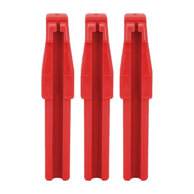 

3Pcs Plastic Eyebrow Pencil Sharpener Auxiliary Tool With 4 Grooves For Cosmetic Pencil Eyeliners Lip Liner Sharpening красный