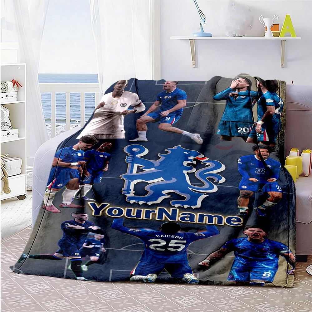 Chelsea Customize Your Name Blanket Gift Customizable Blanket Ultra-Soft Great for Office Seaside Bedding Picnics Four Seasons Multipurpose