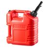 Fuel Container, 9.5 L, Gas Tank with Spout & Clear Scale, 15 L/min Max Flow Rate, Secure & Leak-proof, Portable Flat Fluid Container for Most Cars