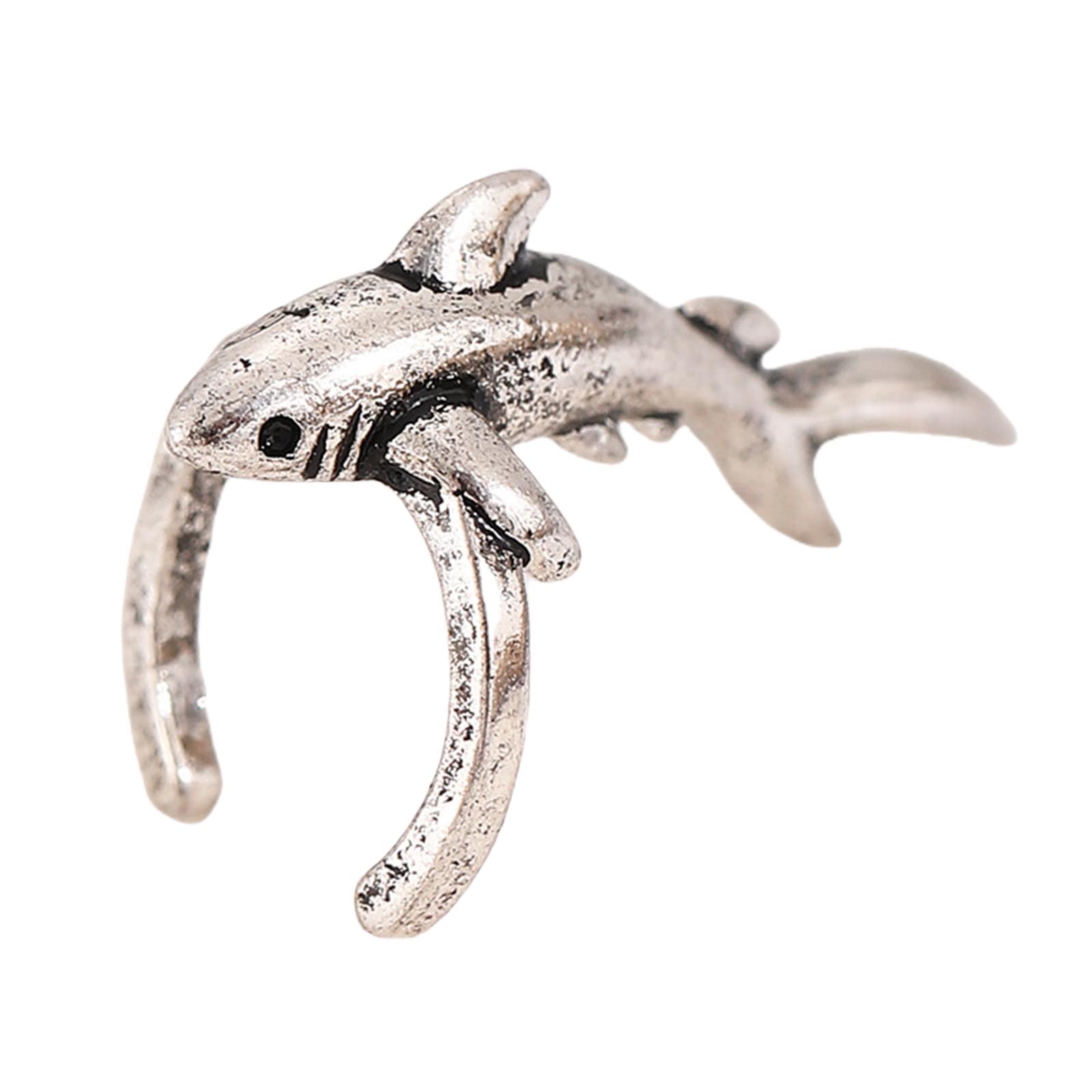 

Уникальный аксессуар для ушей в виде укуса акулы. Современный аксессуар для ушей в виде акулы для подарка и выражения индивидуальности. 2